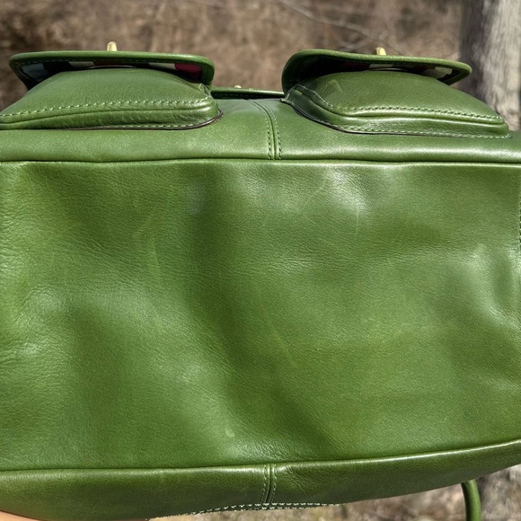 Coach Bleecker Street Legacy Peyton Apple Green Leather Satchel - Picture 7 of 16